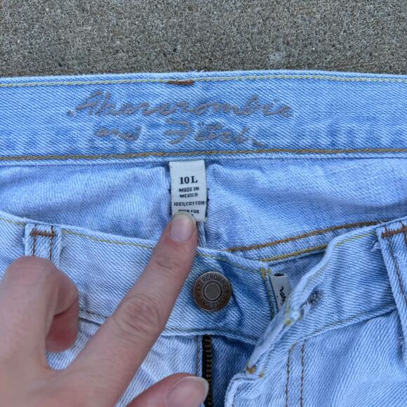 Abercrombie & Fitch Flare Jeans Women's 10 Long Y2K Denim - Picture 5 of 10